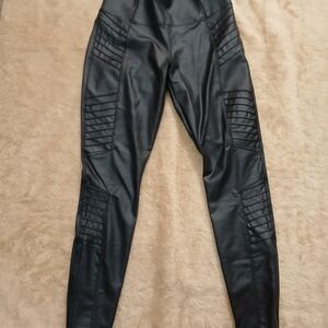 Athleta Delancey Gleam Moto Tight in Black